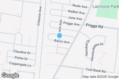 Map image of the property - 1147 Baron Ave