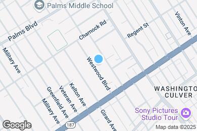 Map image of the property - 3708 Westwood Blvd