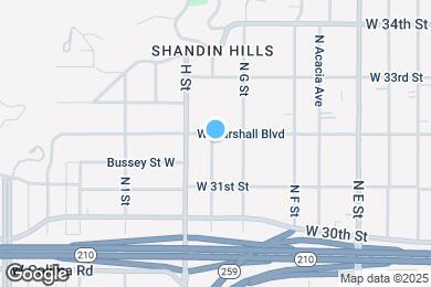 Map image of the property - 751 W Marshall Blvd