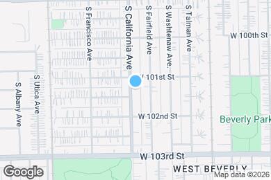 Map image of the property - 10117 S California Ave