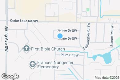 Map image of the property - 605 Blaine Dr SW