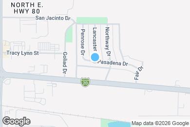 Map image of the property - 1741 Pasadena Dr