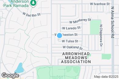 Map image of the property - 1296 W Tulsa St