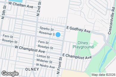 Map image of the property - 103 W Spencer Ave