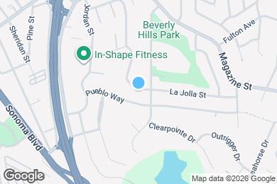 Map image of the property - 706 La Canyada Dr