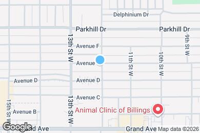 Map image of the property - 1204 Avenue E