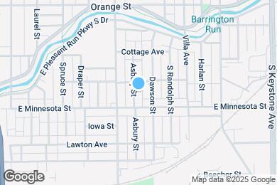 Map image of the property - 1621 Asbury St