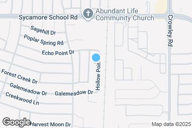 Map image of the property - 7628 Hollow Point Dr