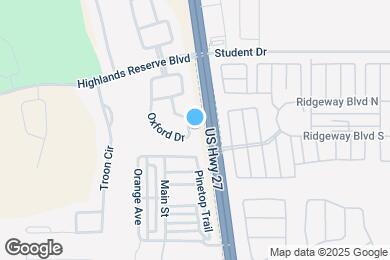 Map image of the property - 818 Oxford Dr