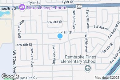 Map image of the property - 6880 SW 5th Ct