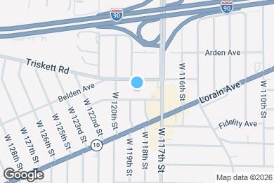 Map image of the property - 11824 Geraldine Ave