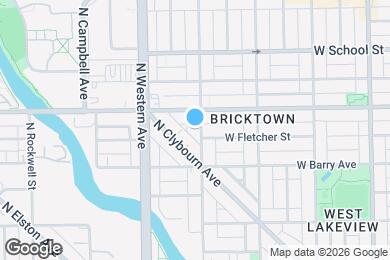 Map image of the property - 3138 N Oakley Ave