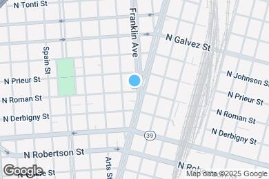 Map image of the property - 1802 Franklin Ave