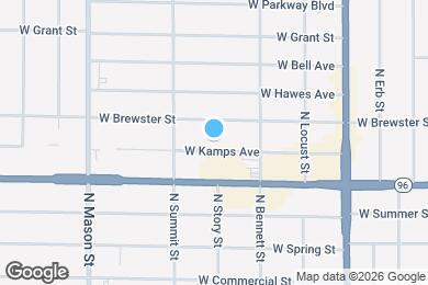 Map image of the property - 1004 W Kamps Ave