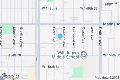 Map image of the property - 15229 Freeman Ave