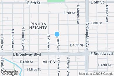 Map image of the property - 1548 E 9th St