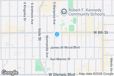 Map image of the property - 818 S Mariposa Ave