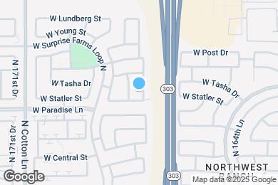 Map image of the property - 16318 N 168th Ave