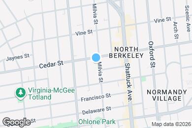 Map image of the property - 1610 Milvia Street