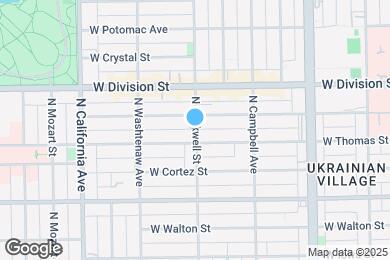 Map image of the property - 1114 N Rockwell St