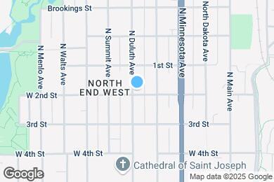 Map image of the property - 802 N Duluth Ave