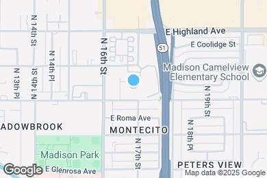 Map image of the property - 1718 E Campbell Ave