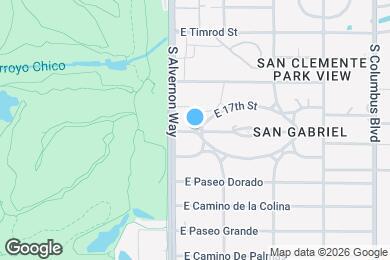Map image of the property - 3937 E Montecito St