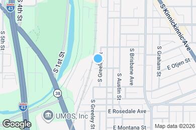 Map image of the property - 2545 S Greeley St