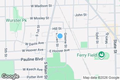 Map image of the property - 203 E Davis Ave