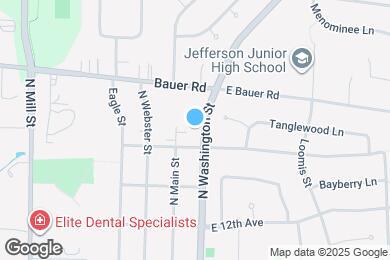 Map image of the property - 1421 N Washington St