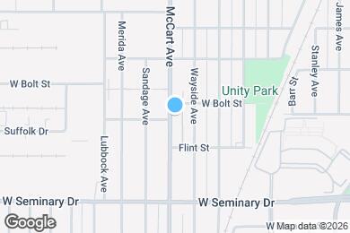 Map image of the property - 4113 McCart Ave