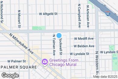 Map image of the property - 2328 N Rockwell St