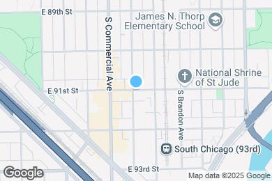 Map image of the property - South Chicago Senior Housing - 62 & Over