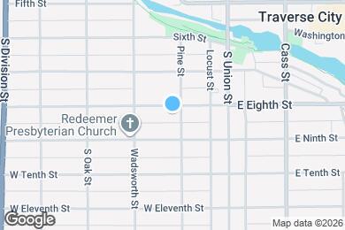 Map image of the property - 307 W Eighth St