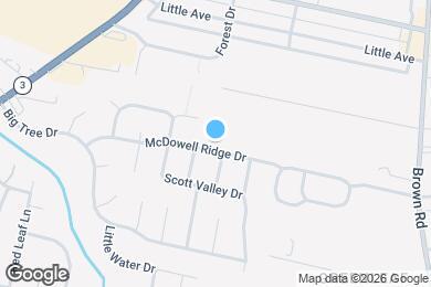Map image of the property - 1892 McDowell Ridge Dr