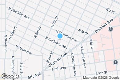 Map image of the property - 1414 N 6th St