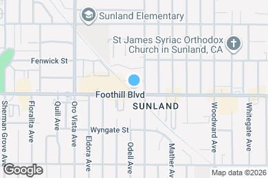 Map image of the property - 8221 Foothill Blvd