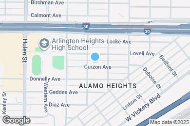 Map image of the property - Updated West Fort Worth home with large yard for entertaining