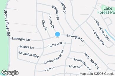 Map image of the property - 915 Lavergne Ln