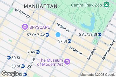 Map image of the property - 129 W 56th St