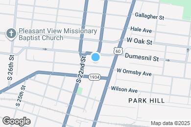 Map image of the property - 1831 W Ormsby Ave