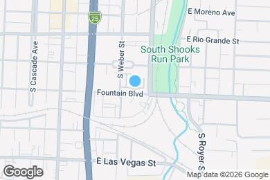 Map image of the property - 324 E Fountain Blvd