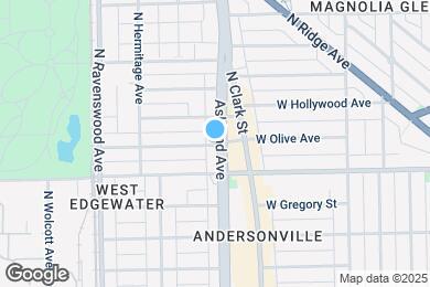 Map image of the property - 1604 W Olive Ave
