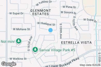 Map image of the property - 15986 W Durango St