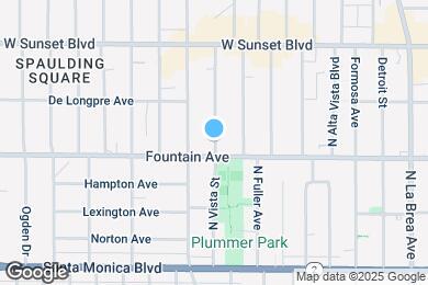 Map image of the property - 1321 N Vista St