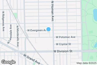 Map image of the property - 3423 W Evergreen Ave