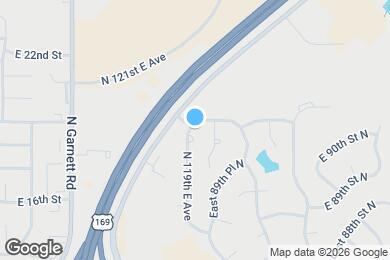 Map image of the property - 8929 N 119th East Ave