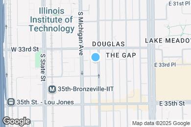 Map image of the property - 3330 S Indiana Ave