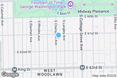 Map image of the property - 6117 S Champlain Ave