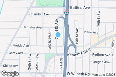 Map image of the property - 2221 22nd St SW